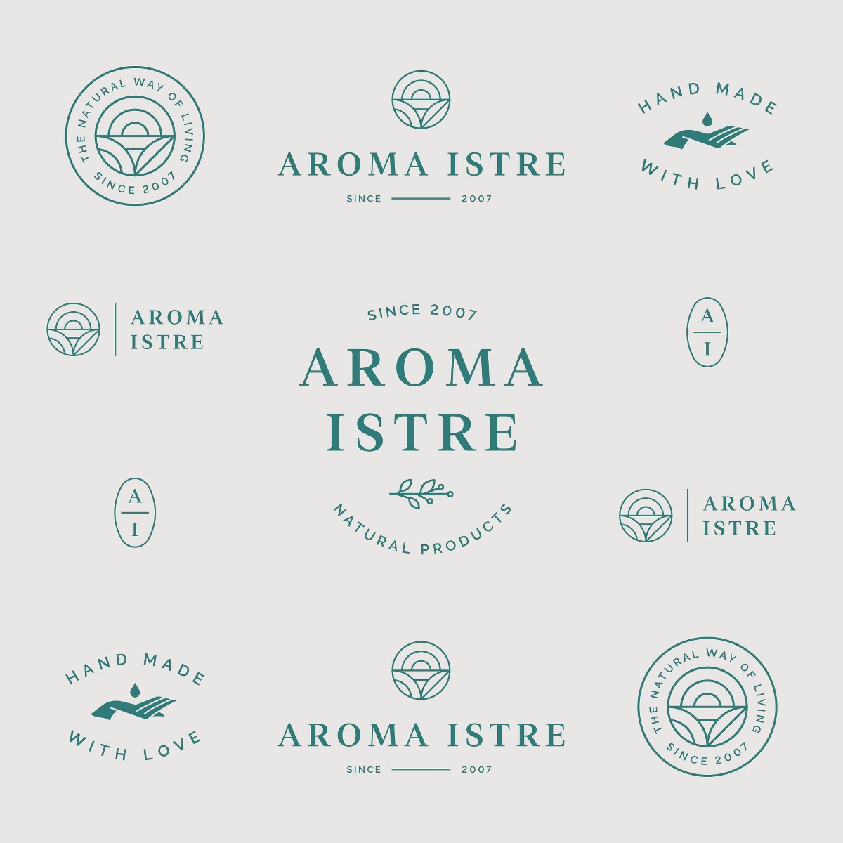 dizajn logotipa prirodna kozmetika Istra Hrvatska